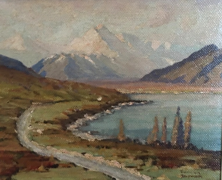 Duncan Darroch| Road to Mt Cook |oil | McAtamney Gallery and Design Store | Geraldine NZ